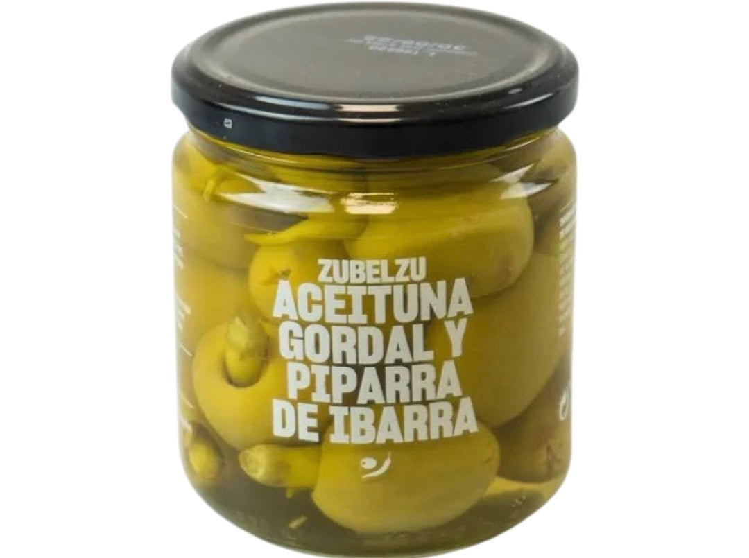 Aceitunas Gordal con piparra Zubelzu
